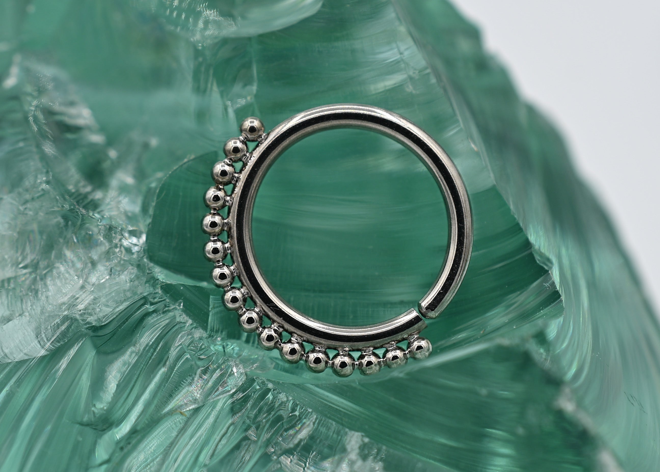 Haute Couture Beaded Seam Ring by LeRoi