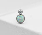 Bezel Set Two Gem Cabochon Cluster by NeoMetal