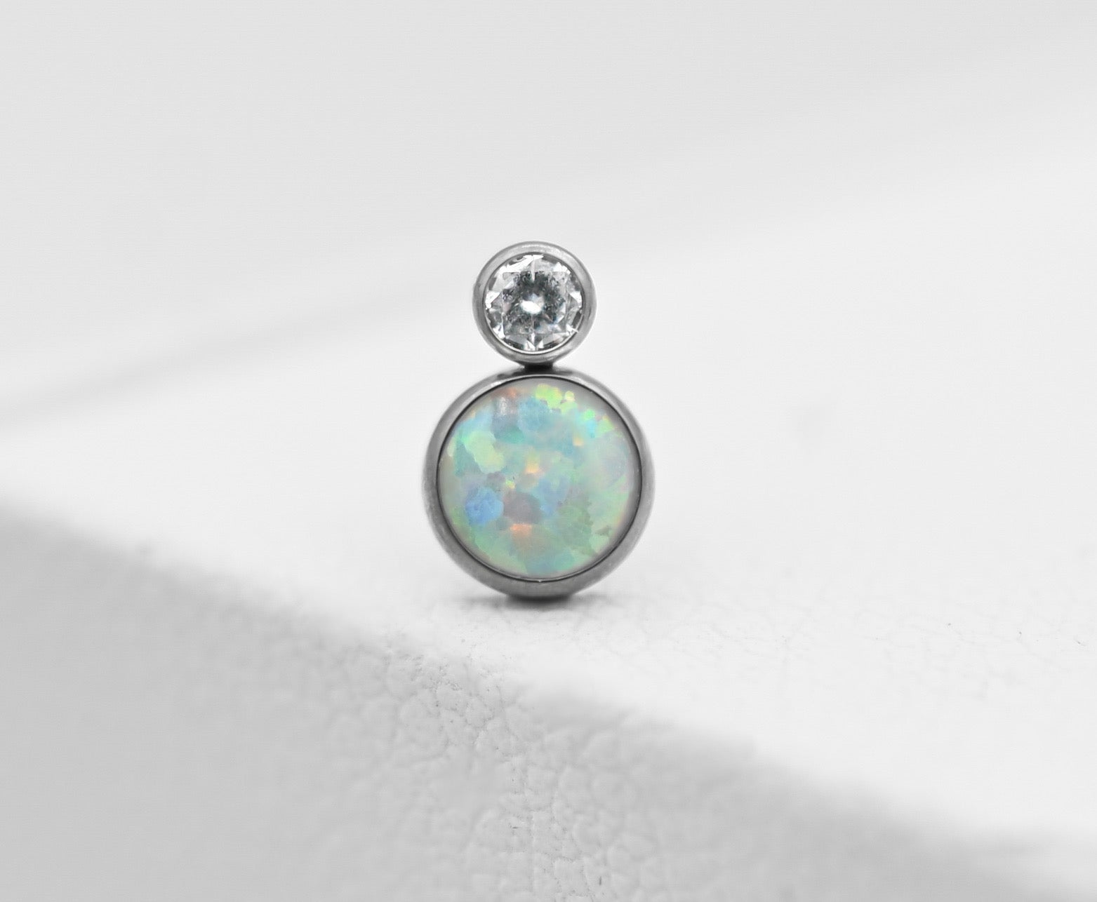 Bezel Set Two Gem Cabochon Cluster by NeoMetal