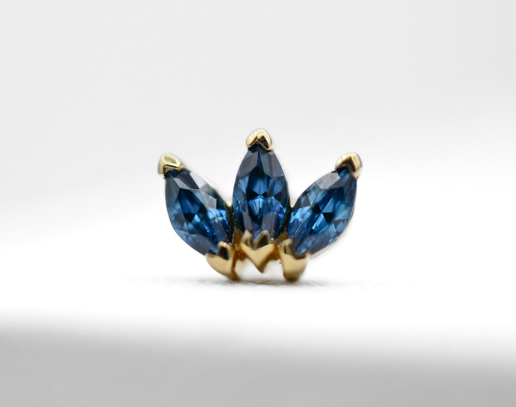 Triple Marquise Fan Color CZ by Junipurr