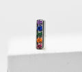 Rainbow 5-Gem Channel Threadless End by Industrial Strength