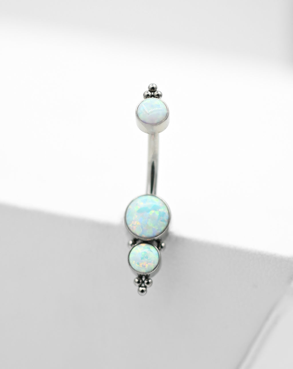 Haute Couture White Opal Navel Curve (1HN) by LeRoi
