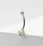 Mini Princess-Cut Navel Curve by Anatometal (ALL COLORS)