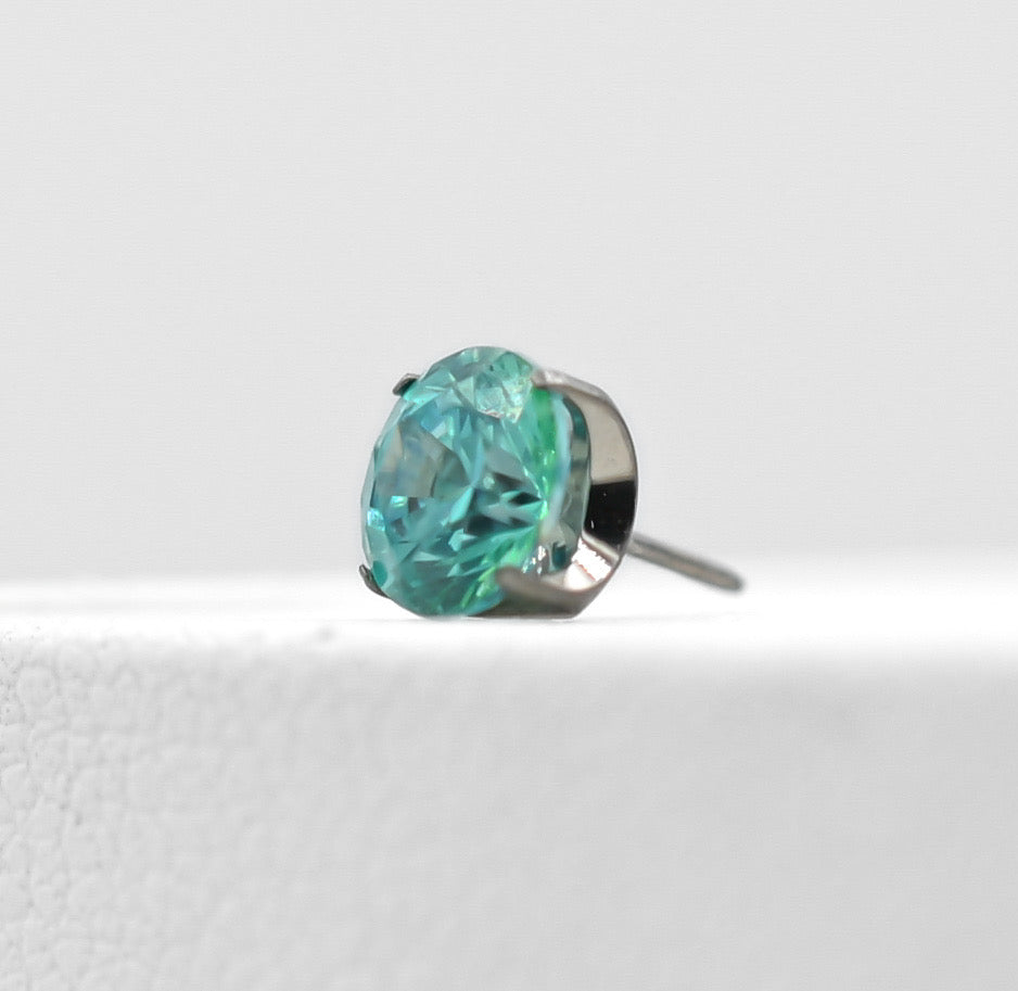 Mint Green CZ Prong by NeoMetal