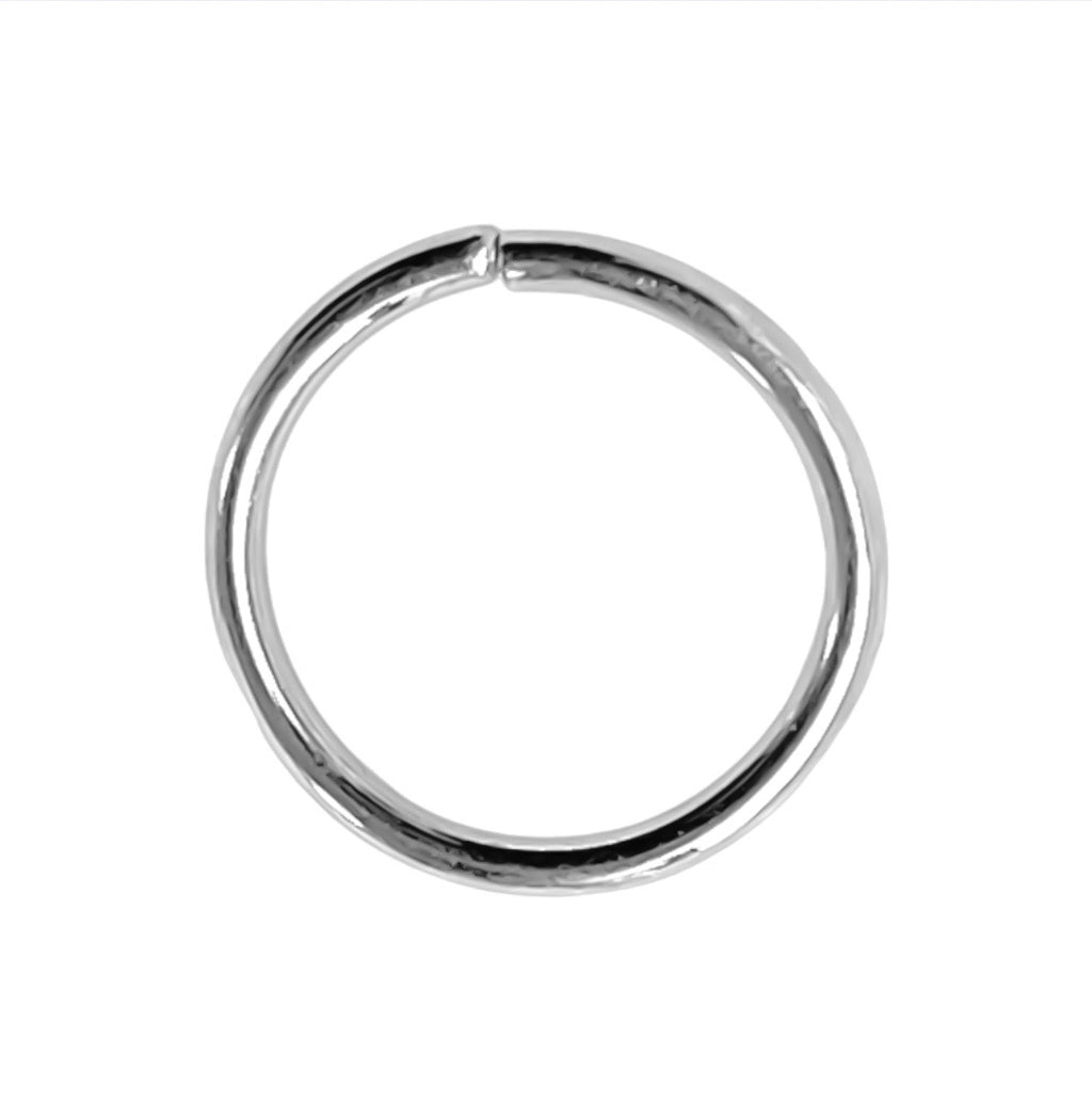 18g White Gold Seam Ring