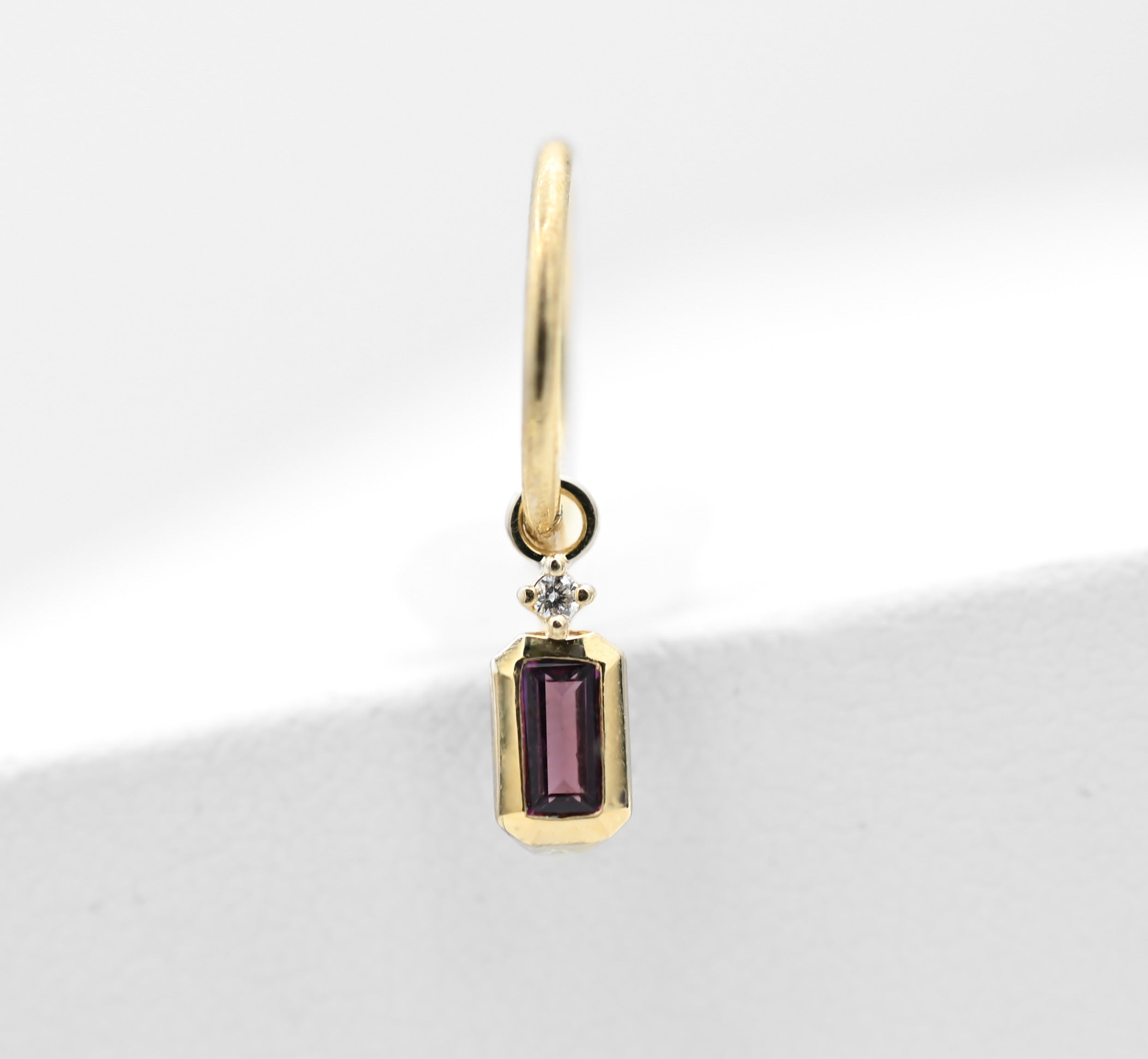 Chloe Charm Rhodolite Garnet & Diamond by Modern Mood