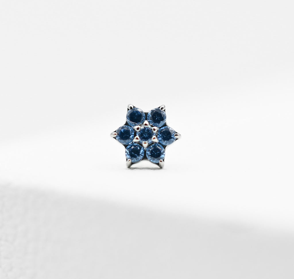 Titanium Flower Gem Six Petal by Junipurr