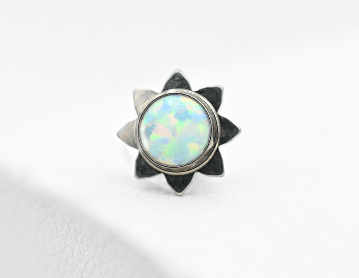 Titanium Sun Cabochon Ends by NeoMetal
