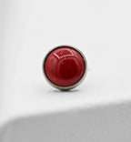 Red Coral Cabochon by NeoMetal