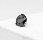 Prong Brilliant Cut 6mm CZ Threaded End