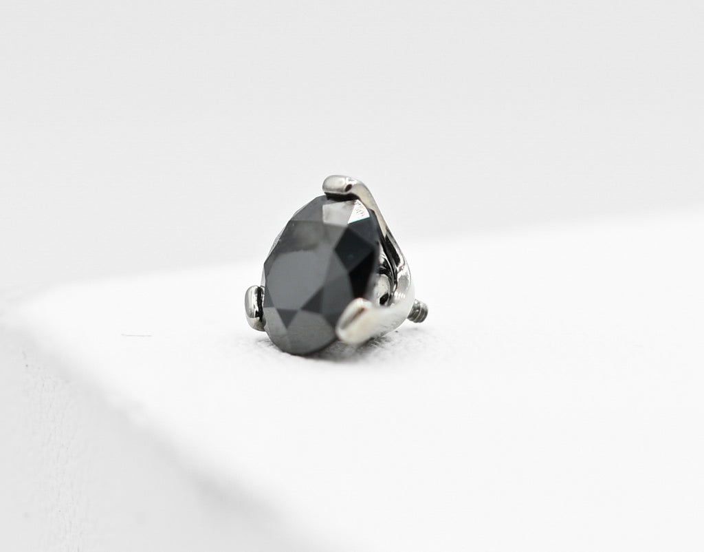 Prong Brilliant Cut 6mm CZ Threaded End
