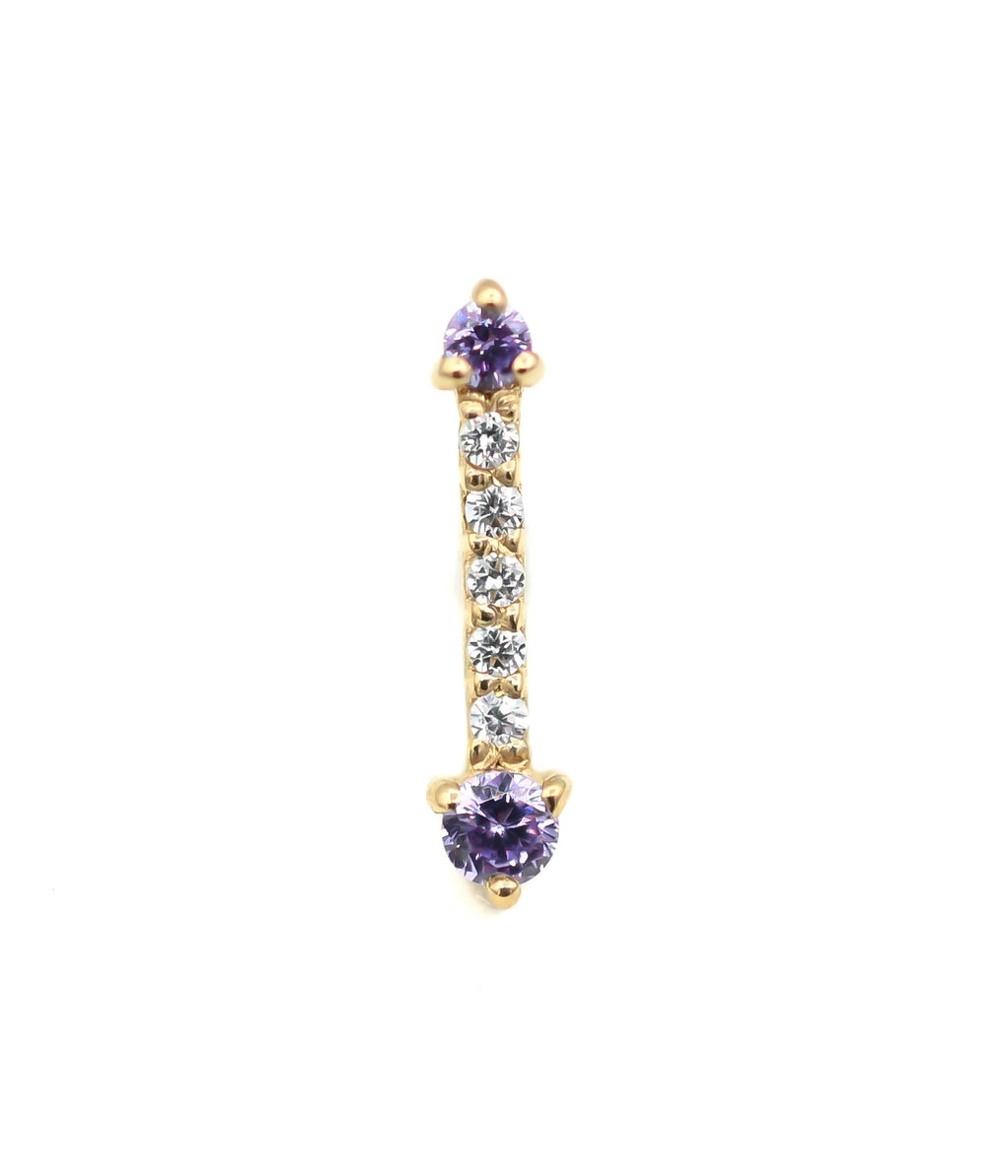 Hannah (Amethyst CZ) by Mushroom Body Jewelry