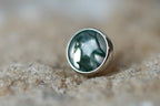 Titanium Moss Agate Cabochon by Junipurr Jewelry