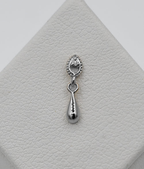 Teardrop Dangle White Diamond by Umanative