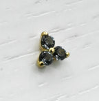 Trio with Colored CZ by Anatometal