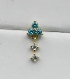 Maris - Aqua Blue CZ by Junipurr Jewelry