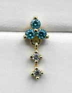 Maris - Aqua Blue CZ by Junipurr Jewelry