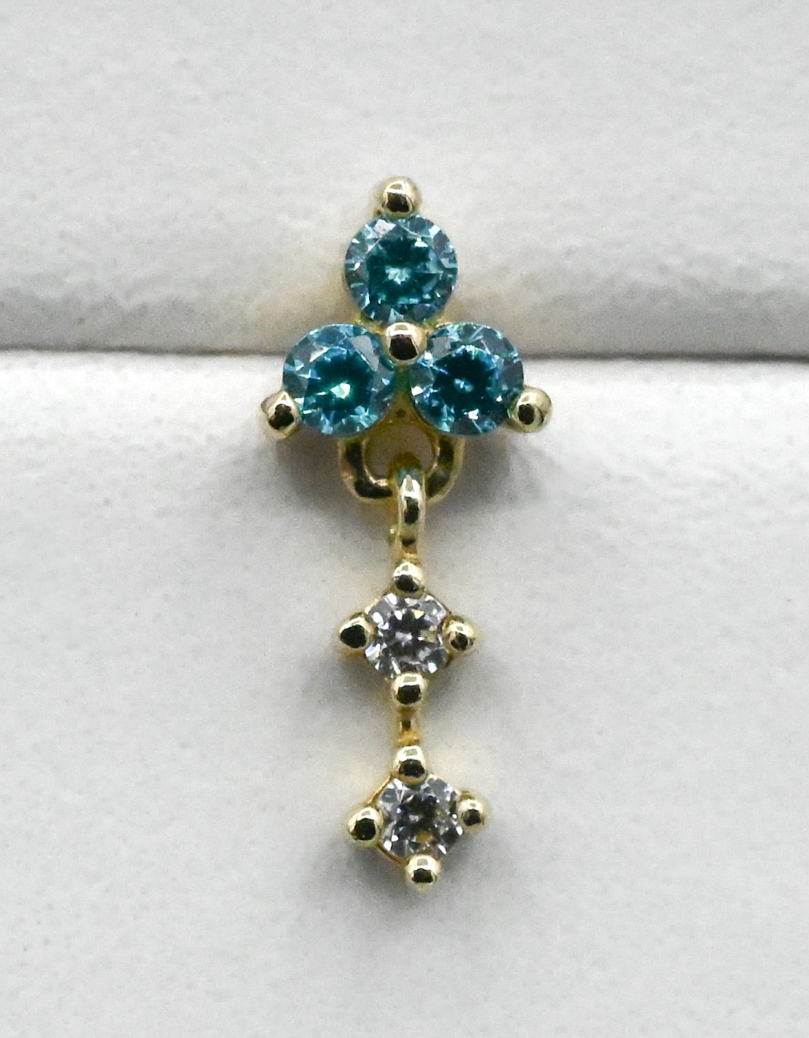 Maris - Aqua Blue CZ by Junipurr Jewelry