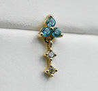Maris - Aqua Blue CZ by Junipurr Jewelry