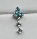 Maris - Aqua Blue CZ by Junipurr Jewelry