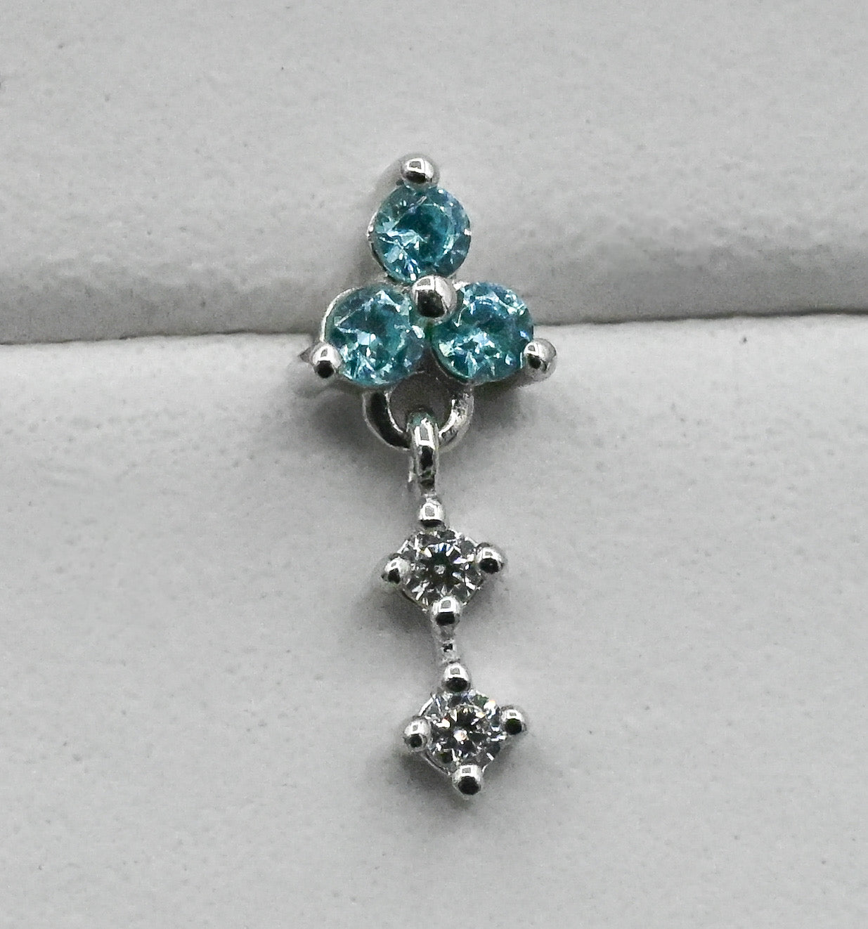 Maris - Aqua Blue CZ by Junipurr Jewelry