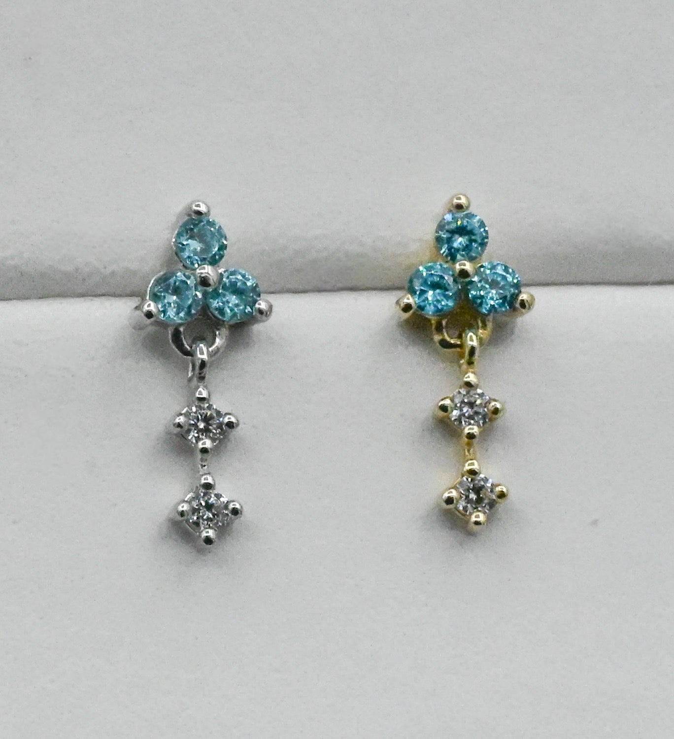 Maris - Aqua Blue CZ by Junipurr Jewelry