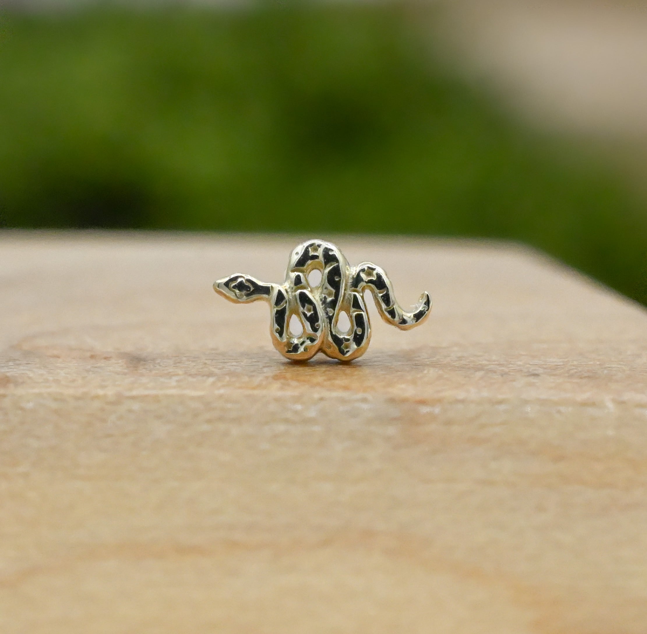 Hiss (Hammered Snake) by Junipurr Jewelry