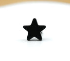 Matte Black Star by Black Forest Jewelry