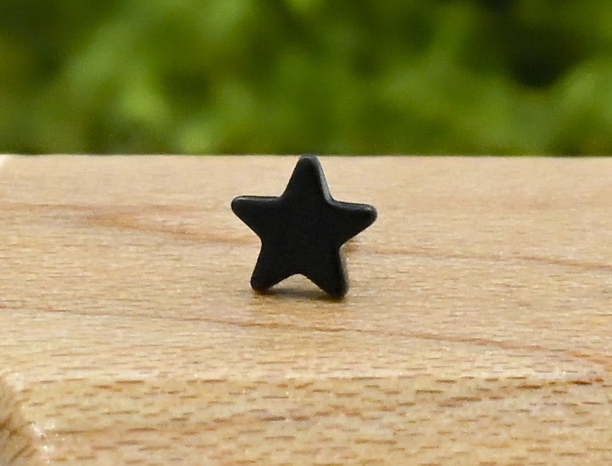 Matte Black Star by Black Forest Jewelry