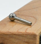 18g Threadless Titanium Labret (All Disk Sizes + Ball-Backs)