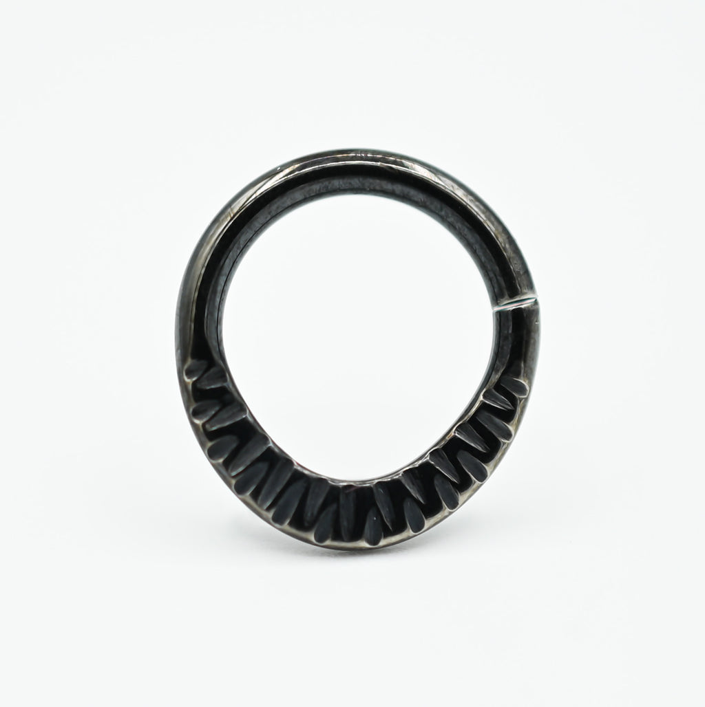 Herringbone Seam Ring by Black Forest