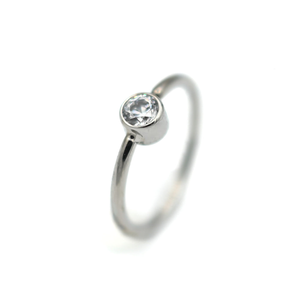 18g Titanium Fixed Bezel Ring by LeRoi Fine Jewelry