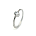 18g Titanium Fixed Bezel Ring by LeRoi Fine Jewelry