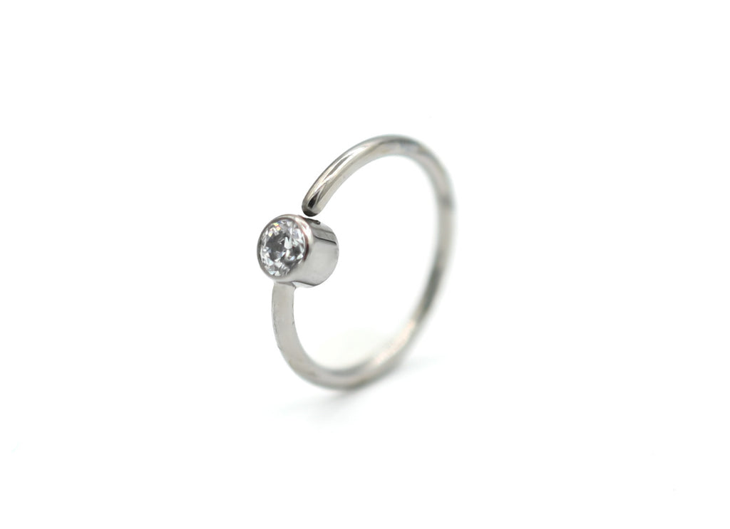 18g Titanium Fixed Bezel Ring by LeRoi Fine Jewelry