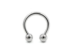 14k Solid Gold Circular Barbell by Body Gems (White, Yellow & Rose Gold)