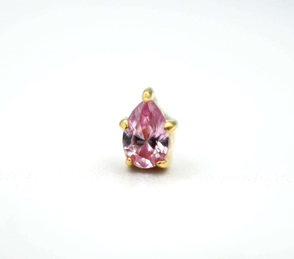 Prong-Set Pear by Anatometal