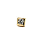 Bezel-Set CZ Square by Junipurr Jewelry