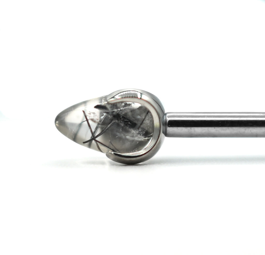 14g 3mm Opal Prong Bullet by People's Jewelry