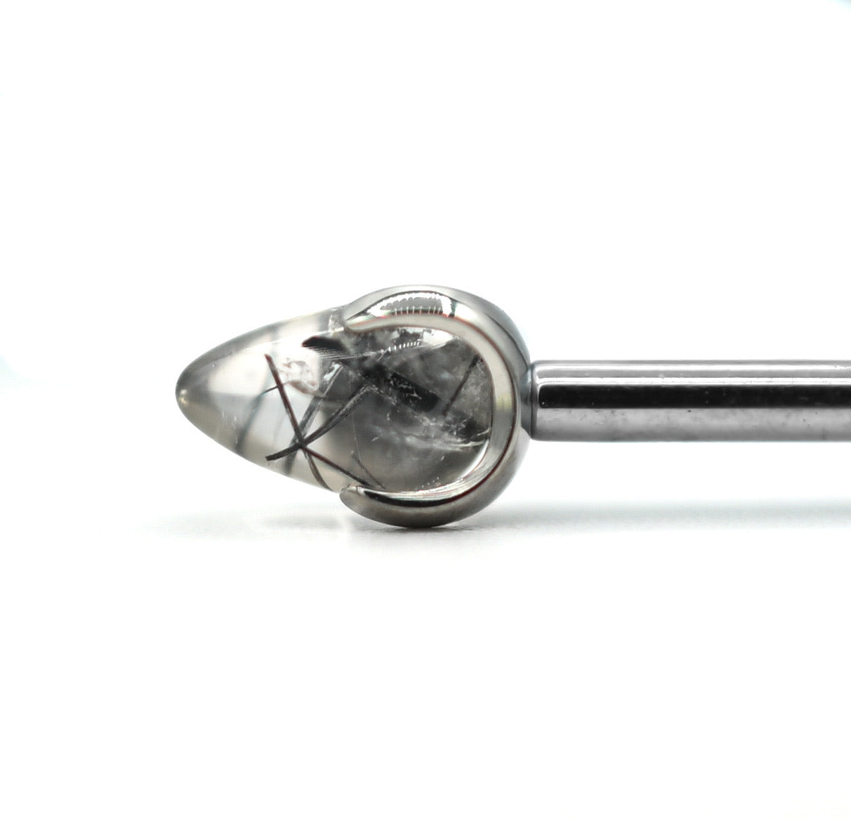 14g 3mm Opal Prong Bullet by People's Jewelry
