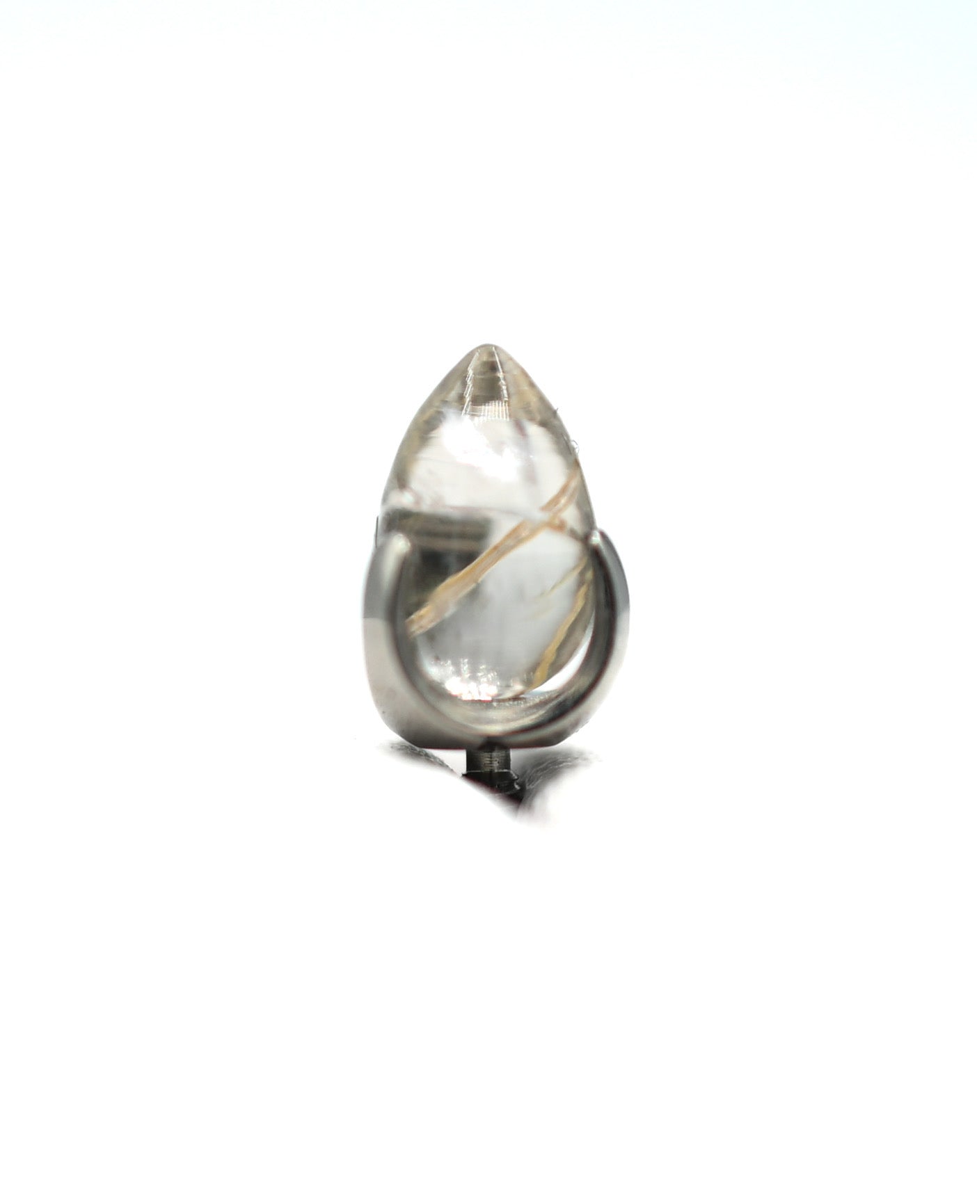 14g 3mm Opal Prong Bullet by People's Jewelry