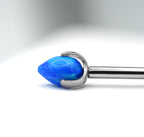 14g 3mm Opal Prong Bullet by People's Jewelry