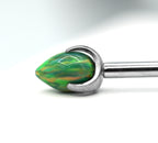 14g 3mm Opal Prong Bullet by People's Jewelry