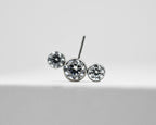 3-Gem Side-Set Bijoux Threadless Nipple End (NB11T) by LeRoi