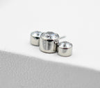3-Gem Side-Set Bijoux Threadless Nipple End (NB11T) by LeRoi