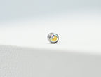 Titanium Captive Bead with Bezel-set Gemstones (CZ, Opal & Natural Stone)