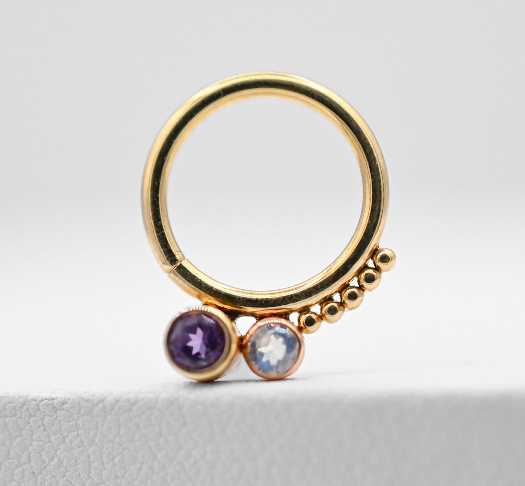 Comet Seam Ring from Dusk Body Jewelry