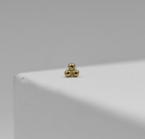 Gold Tri-bead by Junipurr Jewelry