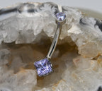 Mini Princess-Cut Navel Curve by Anatometal (ALL COLORS)