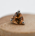 Dark Champagne Heart by Junipurr Jewelry