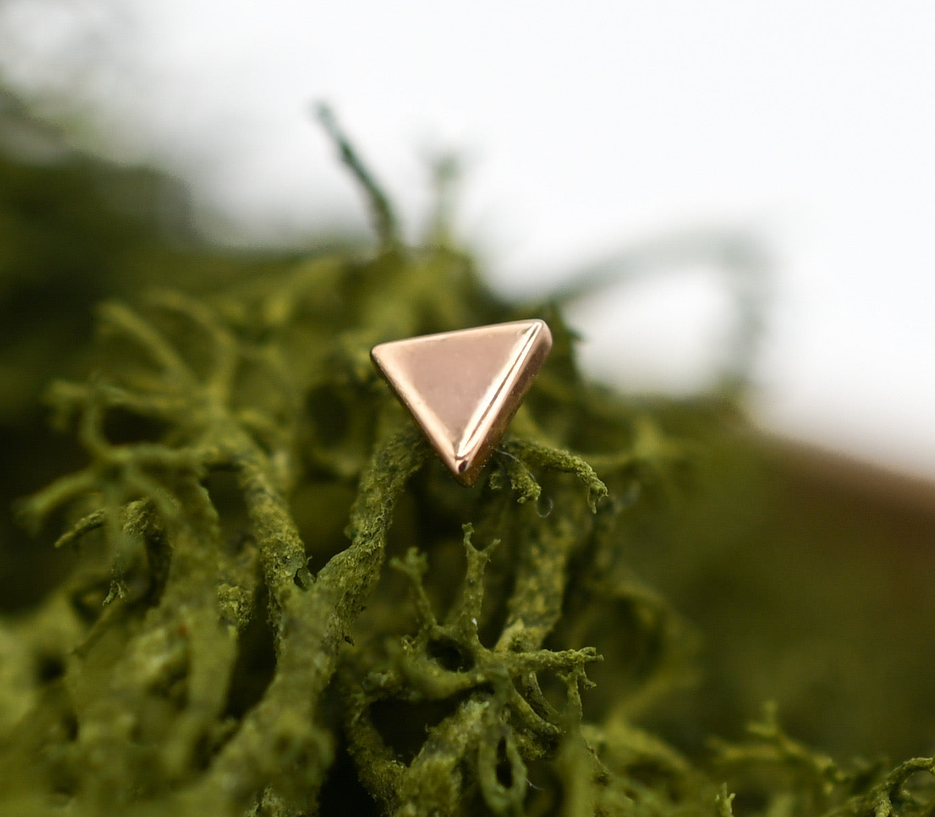 Rose Gold Triangle by Junipurr Jewelry